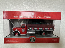 Corgi Starbucks 2003 Mack LJ  Truck 1:50 Diecast Holiday Christmas NIB W/mirrors picture