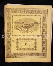 1848 antique PENMANSHIP brookfield ct HENRY S. PECK calligraphy SCHOOL COPYBOOK picture