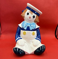 Vintage 1970s Poppy Trail Raggedy Andy Cookie Jar Ceramic Great Condition  picture