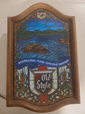 Project Vintage Heileman's Pure Genuine Old Style Lighted Plastic Beer Sign picture