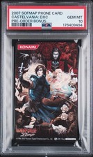 2007 Sofmap Castlevania Dracula Chronicles X Phone Card Trevor Belmont PSA 10 picture