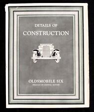 1920's Details of Construction Oldsmobile Six Art Deco Fold Out Brochure Booklet picture