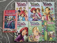 W.I.T.C.H. Witch Lot Of 7 Books Graphic Novel Rare Sealed Trading Card picture