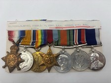 WWI WW2 Royal Navy 7 Medal Group Named Stoker W Rigby HMS Veteran Lon Service picture