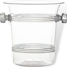 Crystal Clear Plastic Ice Bucket - Reusable Ice Container & Beverage Cooler, Per picture