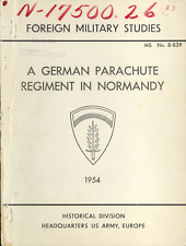56 Page German Parachute Regiment Normandy 6th Fallschirm Study on Data CD picture