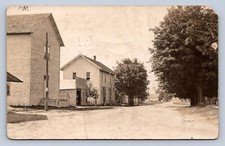 JH7/ Wawaka Indiana RPPC Postcard c1910 Albion Store Homes Main St 76 picture