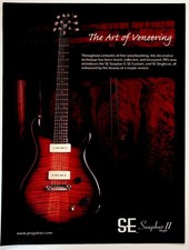 PRS SE Soapbar II Guitar Maple Veneer Print Ad The Art of Veneering Ephemera picture