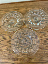 Set of 3~ Vtg Indiana Glass Clear 7 1/4