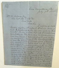 1855 Iron Mountain, Missouri - Content Letter, 4pp re Railroad, Mining picture