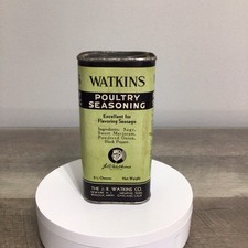 Watkins Poultry Seasoning Tin from J.R. Watkins Co Vintage Empty Advertising Tin picture