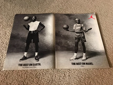 Vintage 1988 NIKE AIR JORDAN III 3 Shoes Poster Print Ad MARS BLACKMON 1980s picture