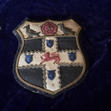 Christ Church Oxford embroidered crest patch vintage 3.5x3.5” vintage  picture