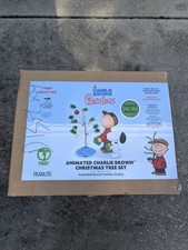 3.5 FT ANIMATED CHARLIE BROWN CHRISTMAS Giving Tree Musical ANIMATRONIC In HAND picture