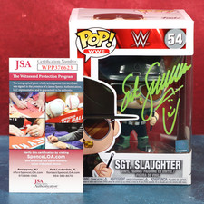 Sgt. Slaughter Robert Rudolph Remus WWE Signed Funko 54 JSA COA With Protector picture