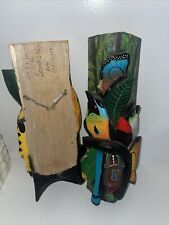 Hand Carved And Painted Costa Rica Boruca Art With Signature Lourdes Rojas 12” picture