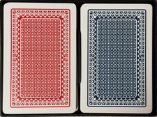 KEM ALPHA RED/BLUE BRIDGE SIZE REGULAR INDEX PLAYING CARDS 3011 picture