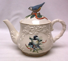 Beautiful Lenox Winter Greetings Teapot with Blue Bird picture