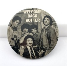 AWESOME VTG Rare Welcome Back Kotter 2.25” Pin Back Button Pin Sweat-hogs Gang picture