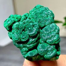 92g Natural glossy malachite cat eye transparent cluster rough mineral Sample picture