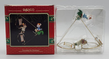 Enesco Treasury of Christmas Focusing On Christmas Ornament 590983 READ BLUE picture