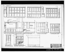 Penn High School Main St Penn Ave PA 1900s Architectural Plan Elevations picture