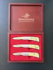 Winchester Limited Edition Knife Set 2006 Wildlife Pocketknife Fixed Blade picture