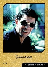 RARE Leonard Nimoy GOLDEN Sunglasses Digital NFT Card Mint 4 of 6 WAX Series 1 picture