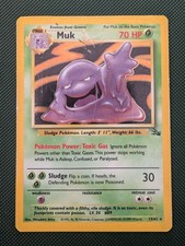 Pokemon TCG Fossil Set Muk Holo Card 13/62 picture
