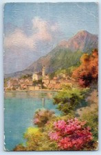 Lombardy Italy Postcard Limone Largo di Garda c1910 Oilfacsim Tuck Art picture