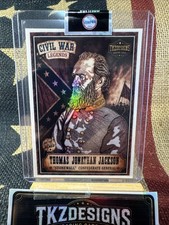 2026Tkzdesigns CivilWarLegends Thomas Stonewall Jackson ArtistSigned TradingCard picture