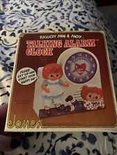 Raggedy Ann & Andy Talking Alarm Clock In Box picture