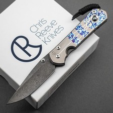 RARE Chris Reeve Large Sebenza 31 Unique Graphic, Raindrop Damascus, Hematite picture