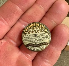Chamberlain’s Salve Free Sample Des Moines IA Iowa Tiny Antique Tin Can 1920s picture