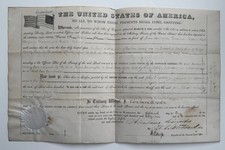 1861 Abraham Lincoln Administration Land Patent  picture