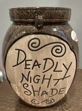 Disney The Nightmare Before Christmas Deadly Nightshade Ceramic Jar NO COVER Vas picture