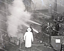 Kansas City Star Building Fire 1732 Grand Blvd 1957 Original 4x5 Negative picture