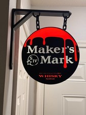 Maker's Mark Inspired 3D Printed Hanging LED Sign – Wired Light picture