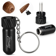 Tesonway Cigar Punch Cutter, 2-in-1 Cigar Needle, Cigar Draw Enhancer Tool Tr... picture