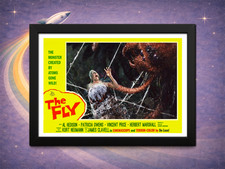 Framed The Fly (1958) Lobby-Card-Style Print – Spider Web Finale Scene picture