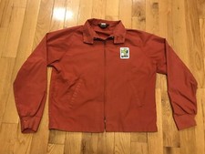 Vintage Maroon AgriGold Seed Corn Bomber Jacket Swingster Coat picture