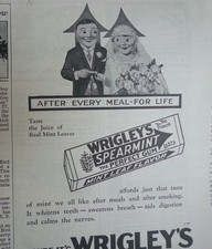 1929 Wrigleys Double Mint Chewing Gum After Every Meal for Life Original Ad picture