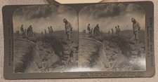 Antique 1905 When War Clouds Lower Russo‑Japanese War STEREOVIEW CARD Mass Grave picture