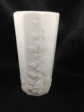 Westmoreland Glass Grapevine Paneled Tumbler Iced Tea Glass Milk Glass picture