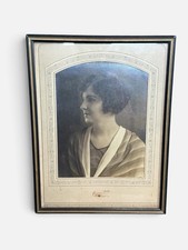 Antique Women’s Portrait Gelatin Sliver Framed  1910-20 Gallery Wall   14” X 10” picture