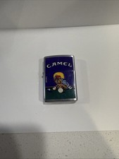Zippo 1998 Joe Camel Playing Pool RJRTC Chrome Lighter New Sealed picture