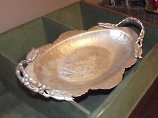 Rodney Kent Aluminum Tulip Tray 404 Serving Tray Vintage Hand Wrought Creations  picture