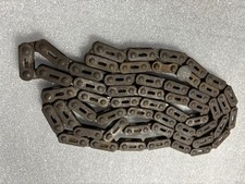 ANTIQUE 1890'S / 1900'S CIRCA 55 LINK 1 PITCH 3/16 BICYCLE BLOCK CHAIN picture