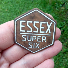 Antique Original 1928 ESSEX SUPER SIX Radiator Grill Badge Emblem picture