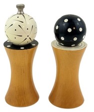 William Bounds Pep Art Wood Pepper Mills Grinders Set Robert Wilhelm picture